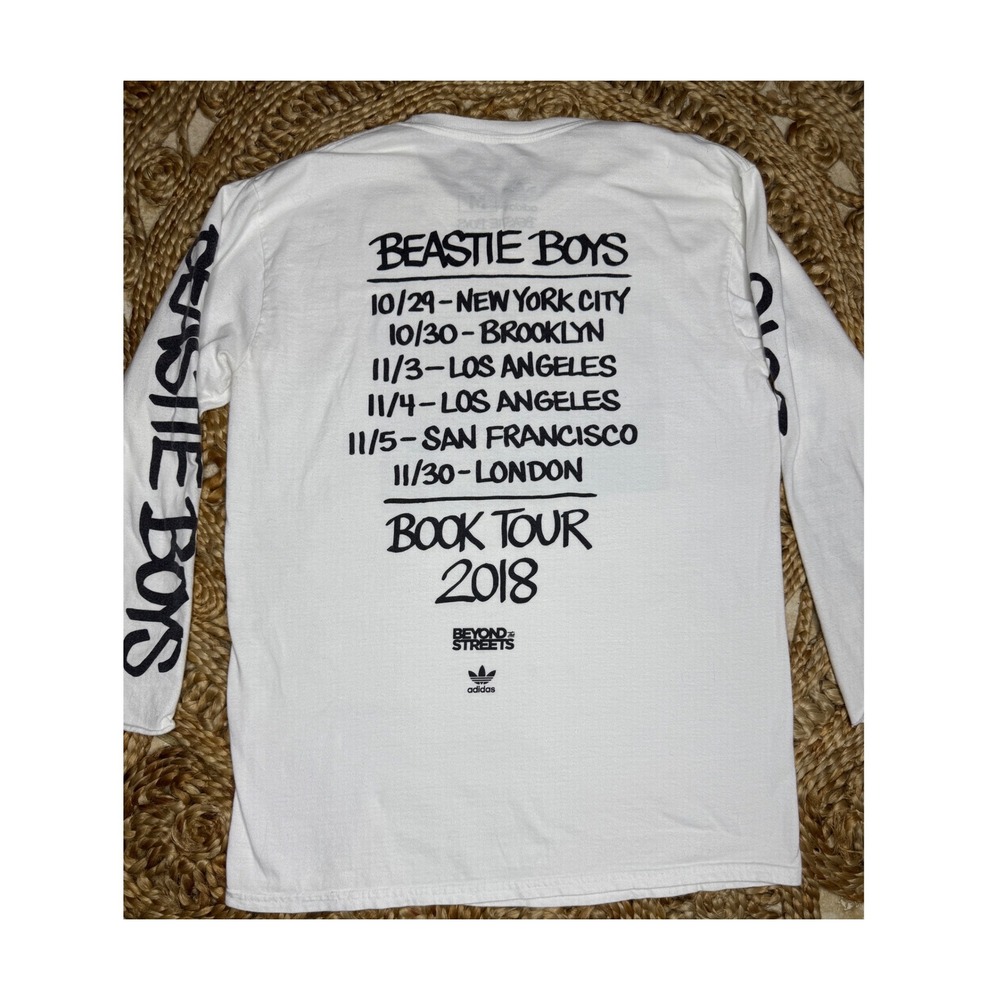 Rare Beastie Boys adidas 2018 Book Tour T-Shirt Long Sleeve Beyond The Streets-M - Picture 5 of 6